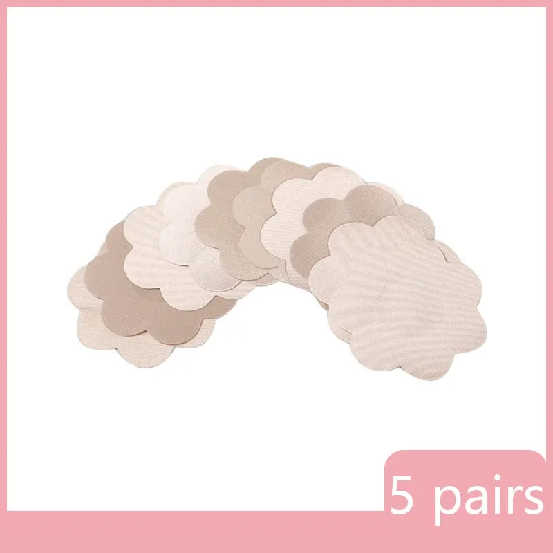 Reusable Women Breast Petals Lift Nipple Cover Invisible Adhesive Silicone Push Up Sexy Backless Strapless Breast Cover Pasties