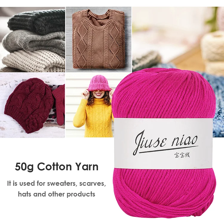 5pcs/Set DIY Milk Cotton Crochet Yarn Multicolors High Quality Soft Hand  Knitting Line For Sweater