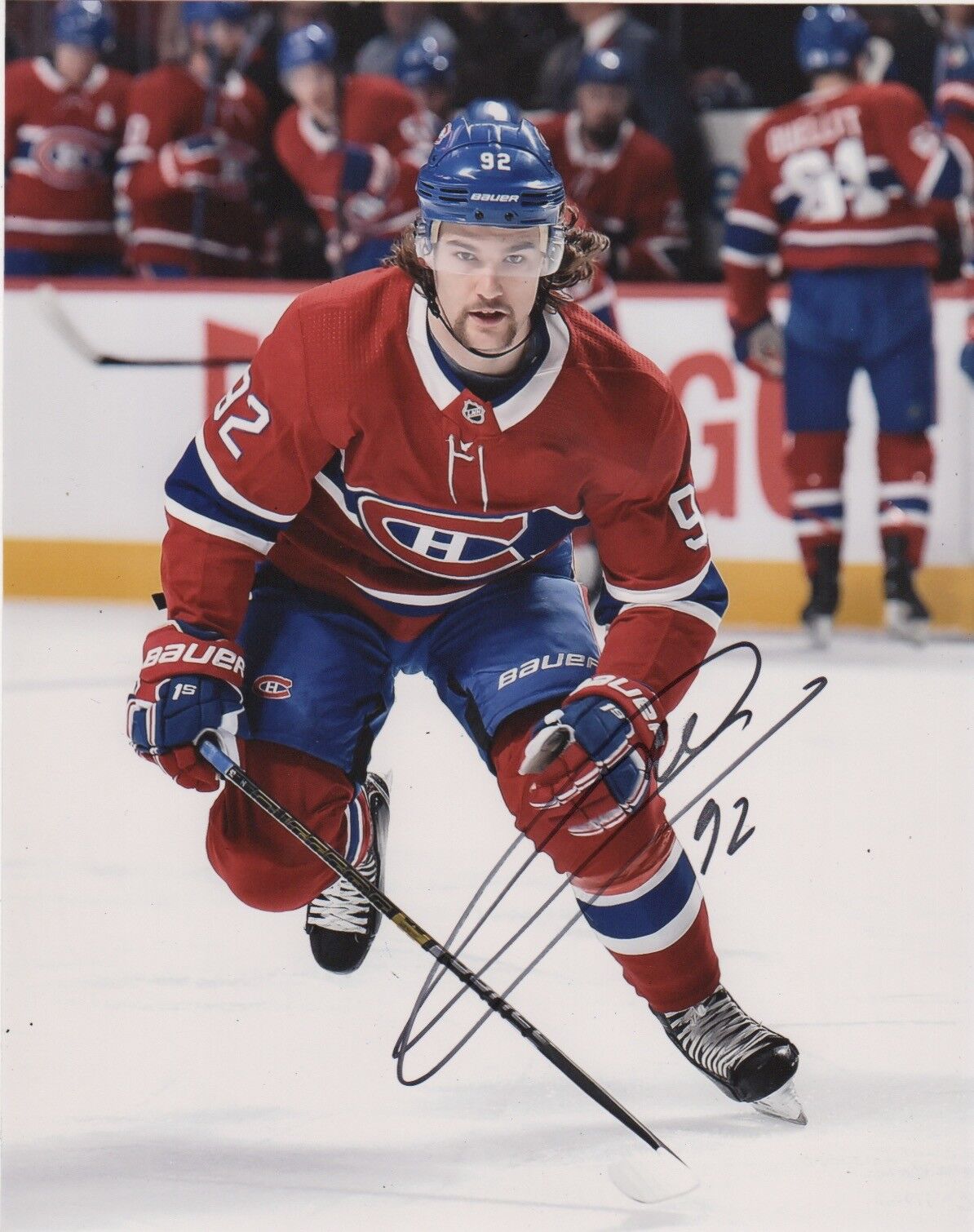 Montreal Canadiens Jonathan Drouin Signed Autographed 8x10 NHL Photo Poster painting COA #4