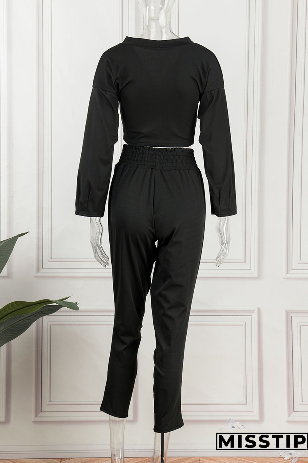 Beige Casual Print Patchwork V Neck Long Sleeve Two Pieces