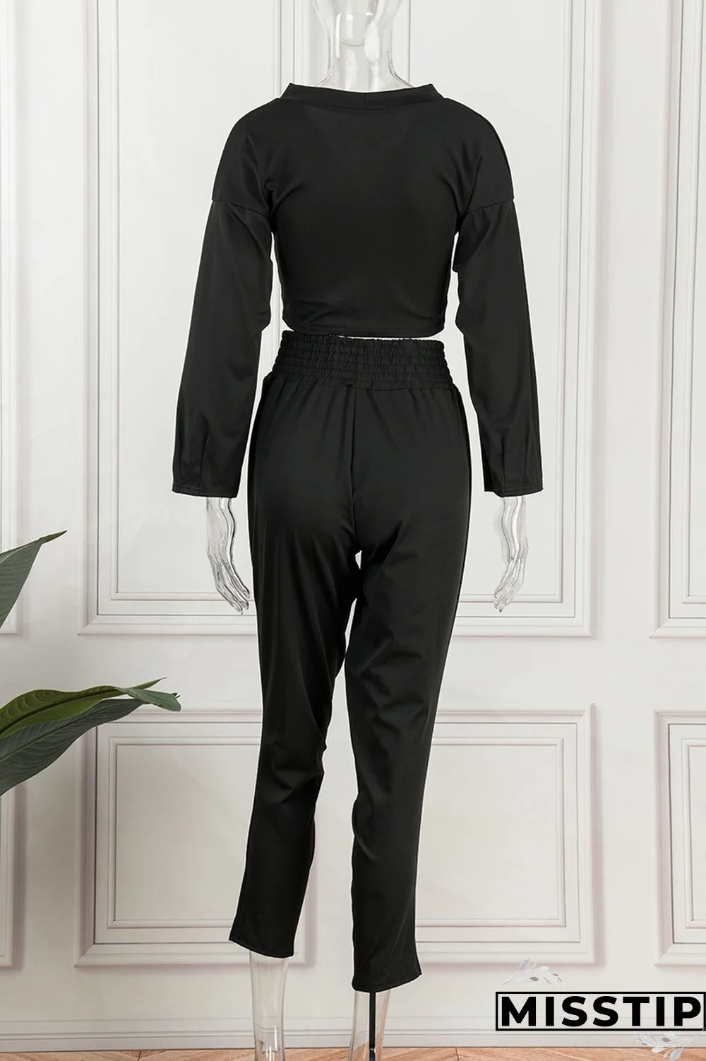 Beige Casual Print Patchwork V Neck Long Sleeve Two Pieces