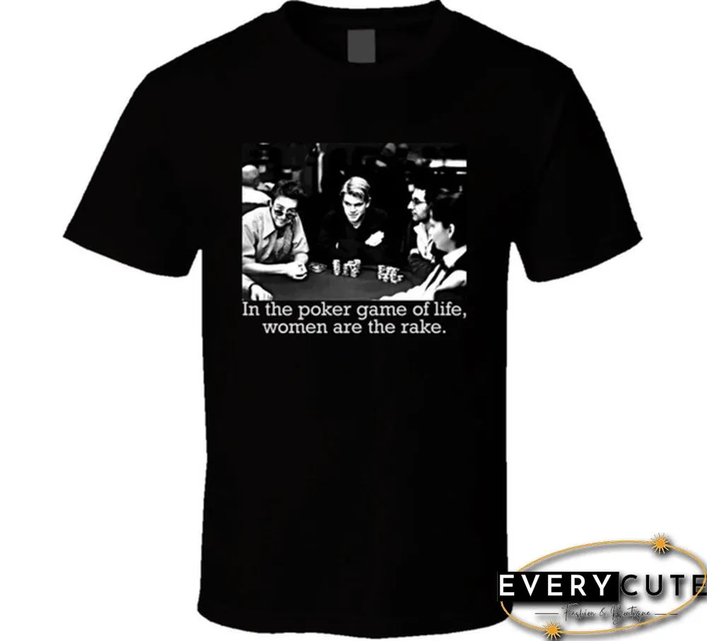 Rounders Movie Poker Funny Shirt Stranger Things Print T-Shirt Original Different Colours