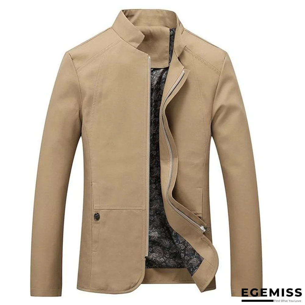 Men Slim Fit Trench Casual Coats Windbreaker Outerwear Jackets | EGEMISS