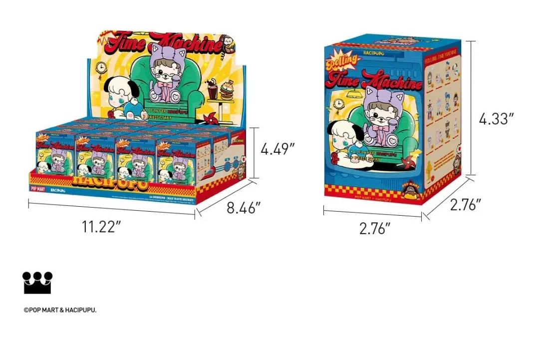 HACIPUPU Rolling Time Machine Series Blind Box Figures 