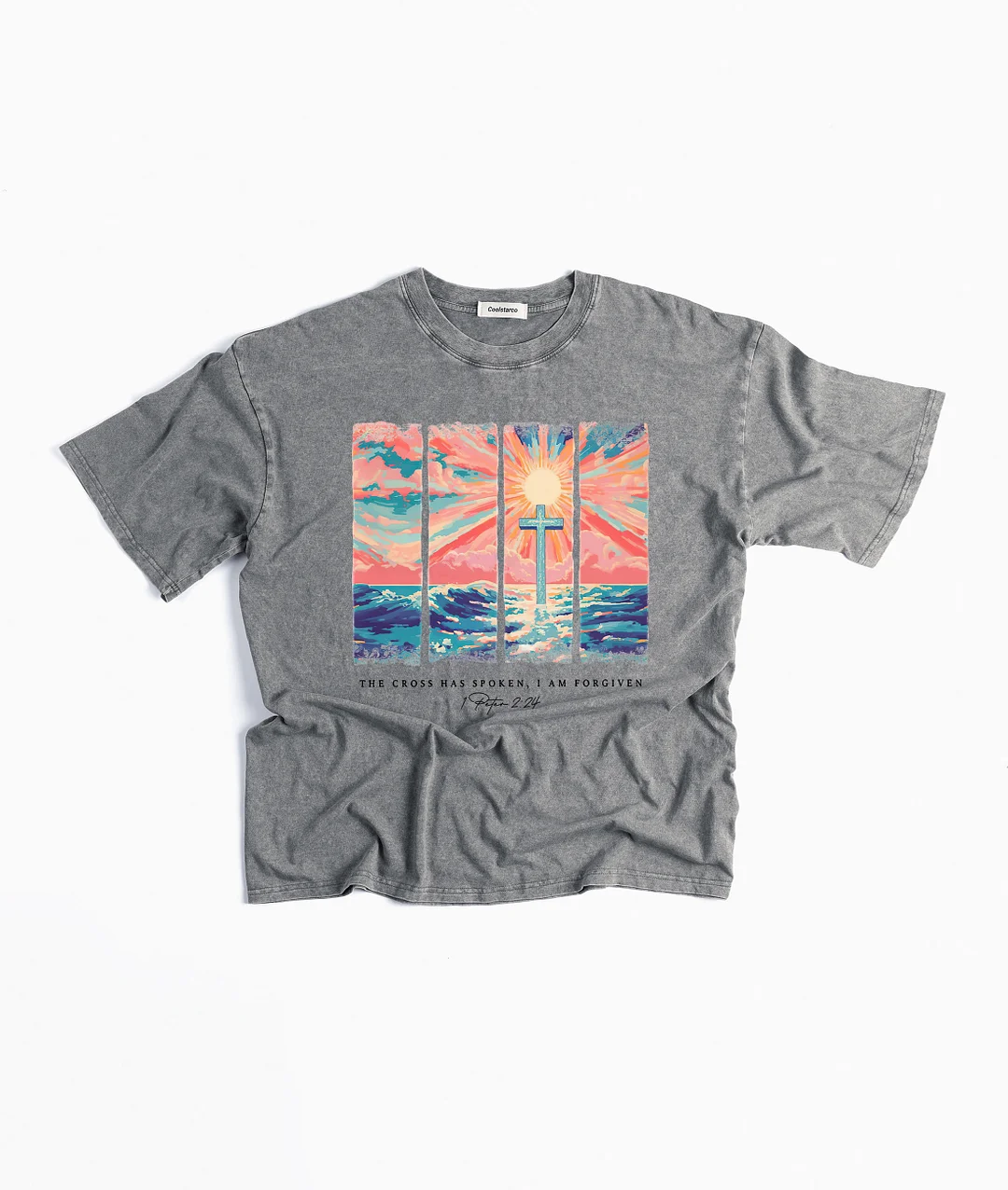 The Cross Has Spoken I Am Forgiven Washed T-shirt