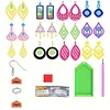 12 Pairs Special Diamond Painting Earrings DIY Diamond Art Earrings for Adults