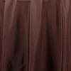 108" Chocolate Seamless Polyester Round Tablecloth
