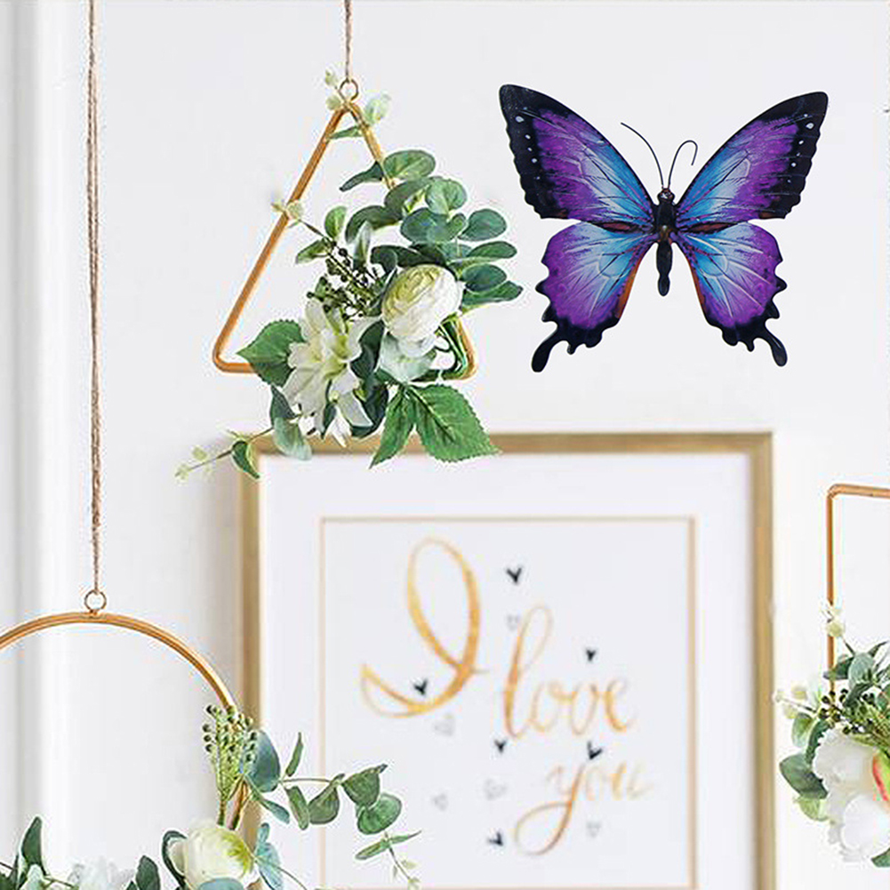 

Creative Metal Simulation Butterfly Wall Hanging Home Indoor Art Decoration, 501 Original