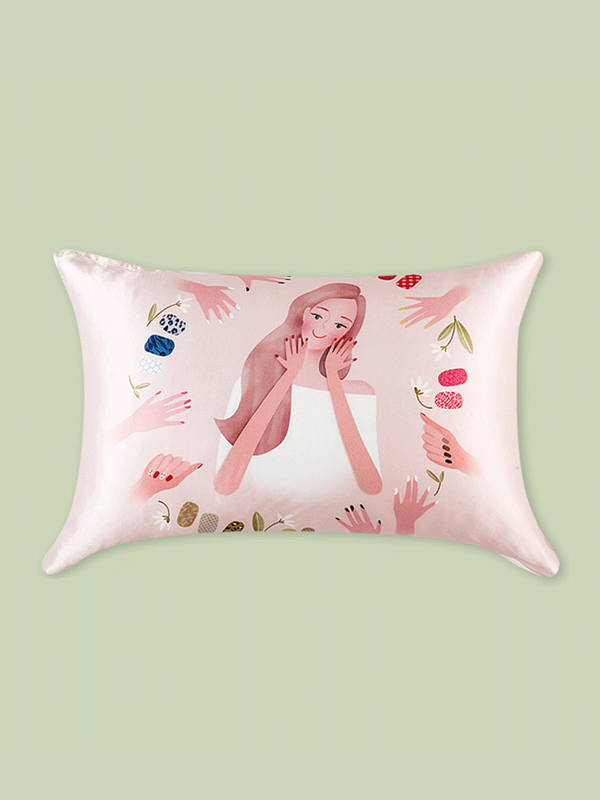 Prom Queen Single Side Silk Pillowcase