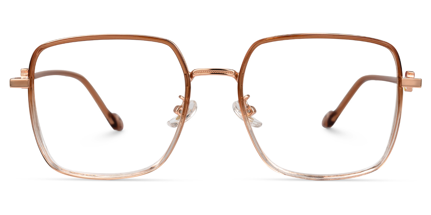 Daisy Braun Rechteckig Brille  Braun