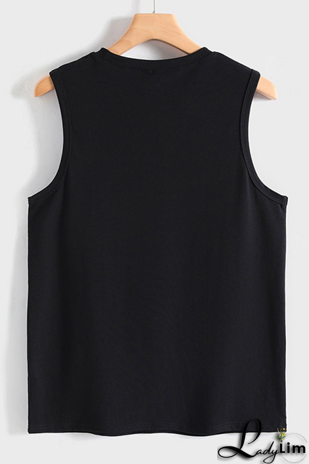 Army Green Fashion Casual Letter Print Basic O Neck Tops