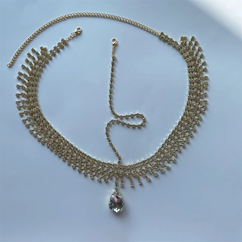 Lady Bohemian Rhinestone Teardrop Head Chain | Oxredo Shop Ramadan Sale