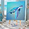 Framed Swimming Turtle-Paint By Numbers Acrylic Painting 20*20cm(HOT)