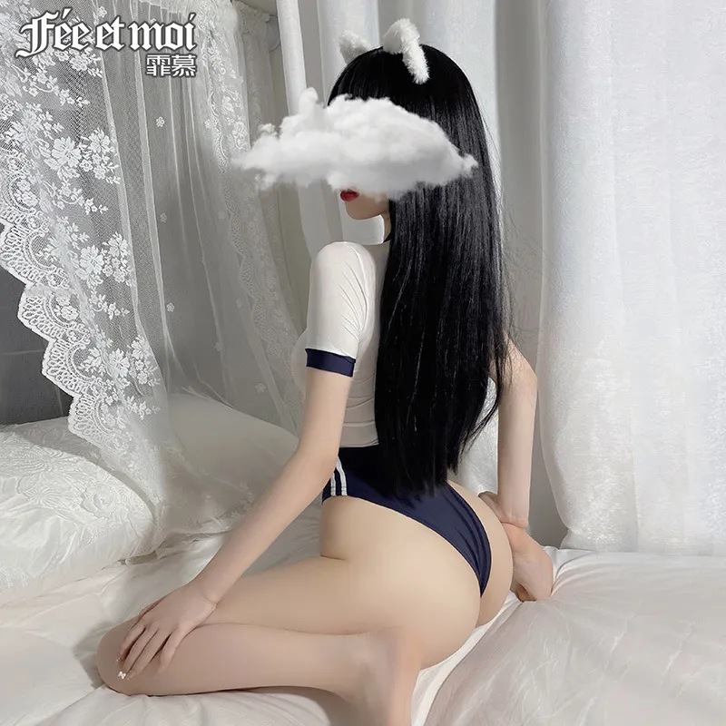 Churchf Sex Lingerie Sexy Dead Library Swimsuit Open-File Dressing Rink Cloud Uniform Seduction Suit 7925