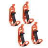 4 Pcs Shovel Mount Quick Release Metal Rubber Clamps for Roof Rack