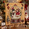 (20x20cm)mas Snow Globe DIY Pearl Painting Art With Inner Wooden Framed Kit