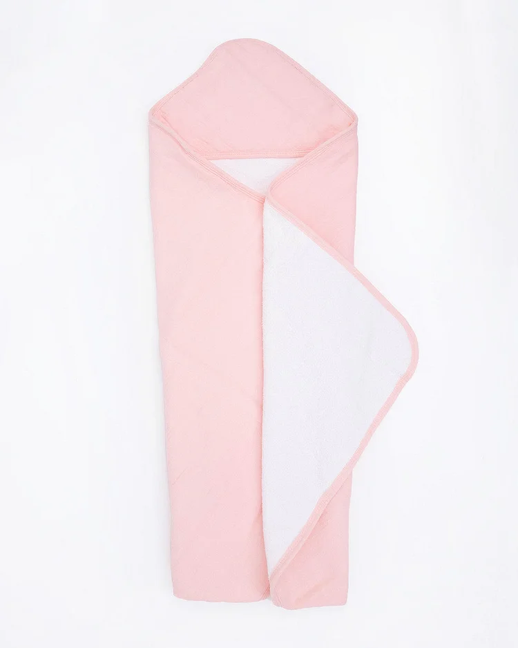 Infant Hooded Towel - Rose Petal