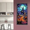 (30*70cm)Halloween Pumpkin Castle - Full Round Drill Diamond Painting