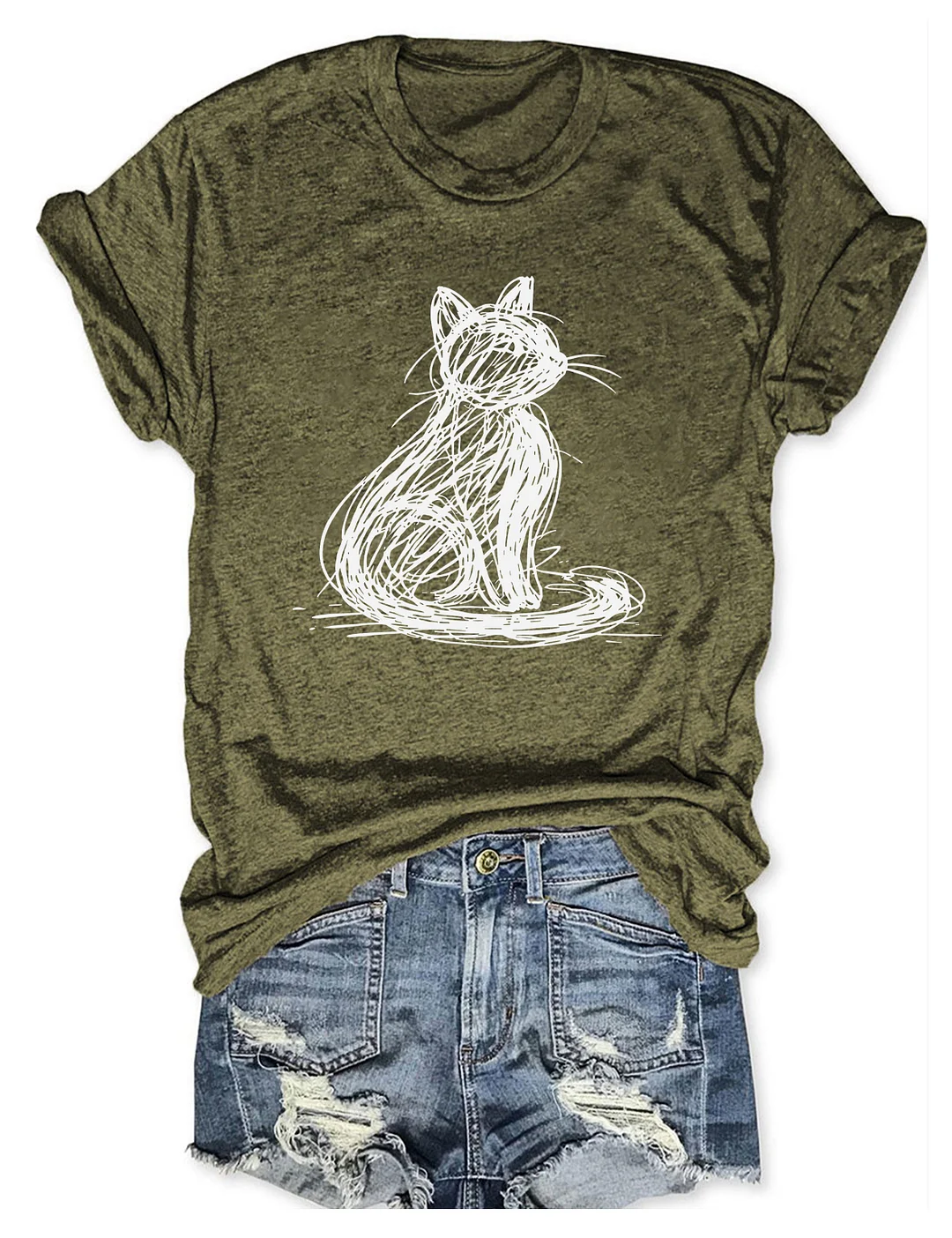 Abstract Cat T-shirt