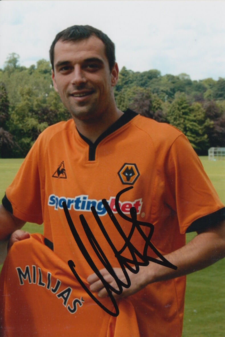 WOLVES HAND SIGNED NENAD MILIJAS 6X4 Photo Poster painting 1.