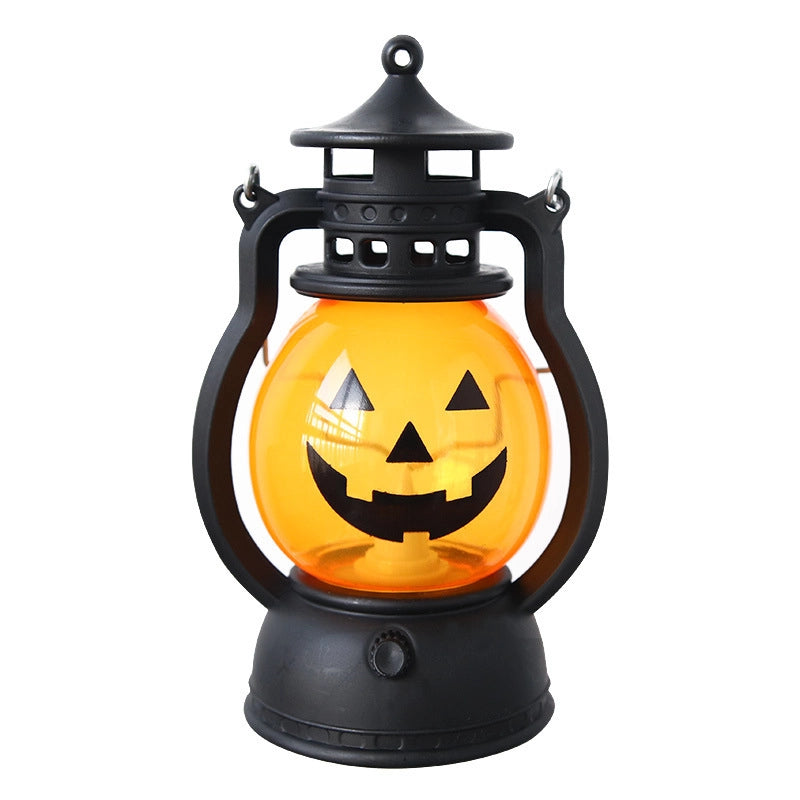 New Halloween Lantern Portable Pumpkin Lamp Skull Decoration Oil Lamp Party Funny Atmosphere Props