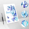 50 Pages A5 DIY Special Shaped Diamond Painting Diary Notebook Kit(Classic Butterfly)