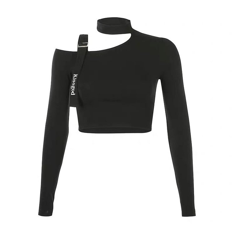 Off-the-Shoulder Long Sleeve Top