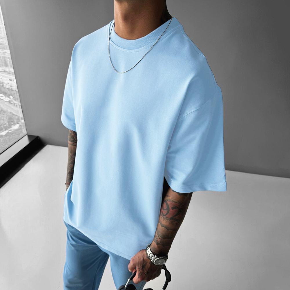Neutral Simple Basic Solid Color T-shirt