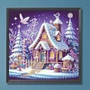 Winter Houses - Crystal Rhinestone Diamond Painting