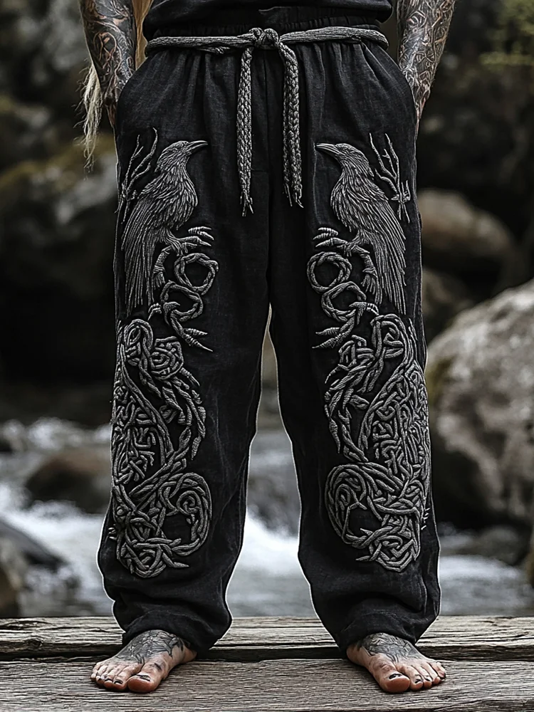 Men's Viking Totem Nordic Runes Knot Pants / Rvogue / Rvogue
