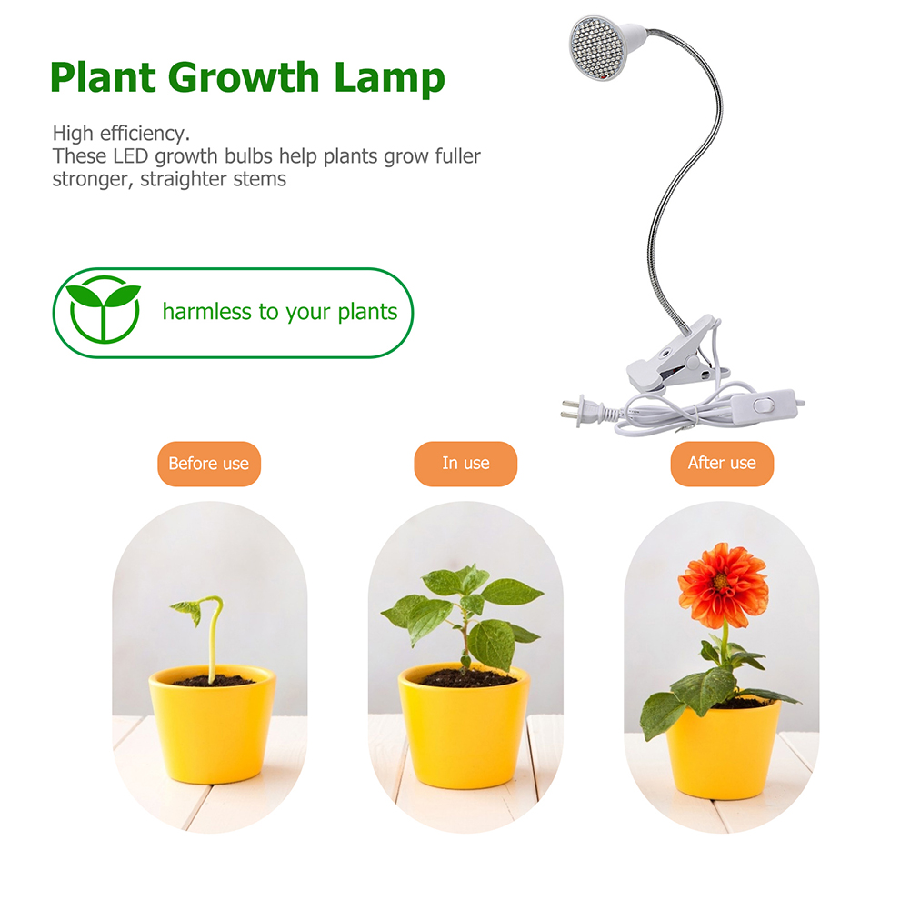 106LED Plant Growing Lamp Hose Bracket Clip Lights Flower Nursery Lights от Cesdeals WW