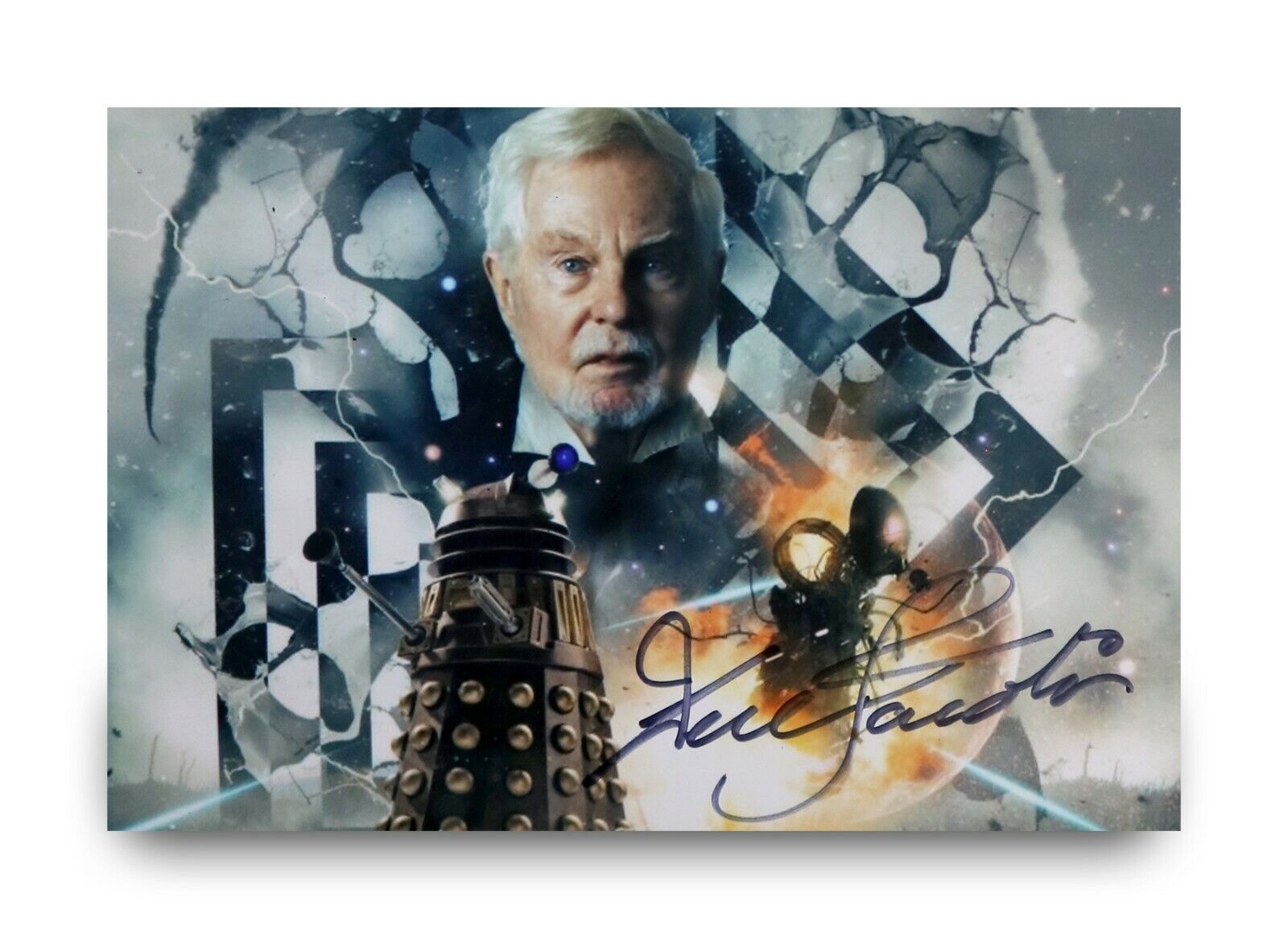 Derek Jacobi Signed 6x4 Photo Poster painting Doctor Who The Master Autograph Memorabilia + COA