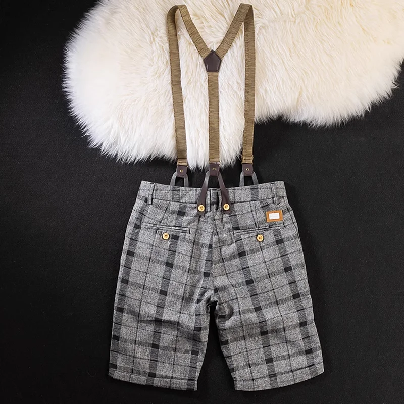 Casual Suspenders Shorts Overalls