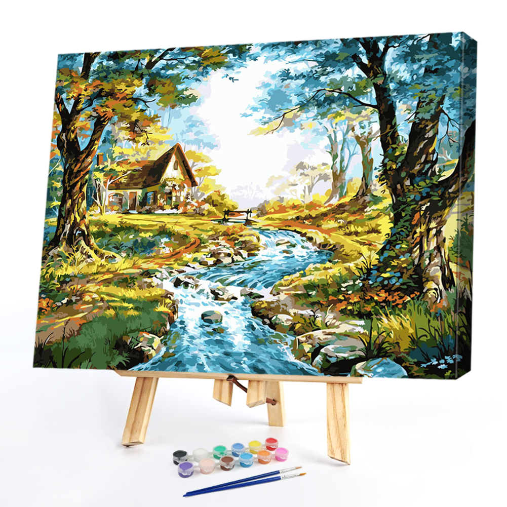 

40x50cm - Paint By Numbers River Tree, 501 Original