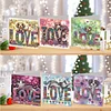 6pcs lieben diy diamant kunst grußkarten dankkarten und feiertagssegen