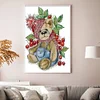 (Small Size)[Brand]Berry Bear - 14CT Stamped Cross Stitch - 22*32cm - Animal