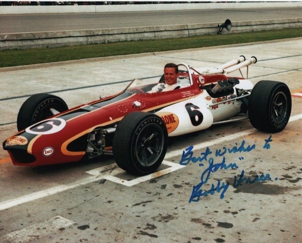 BOBBY UNSER Autographed Signed INDY Photo Poster paintinggraph - To John