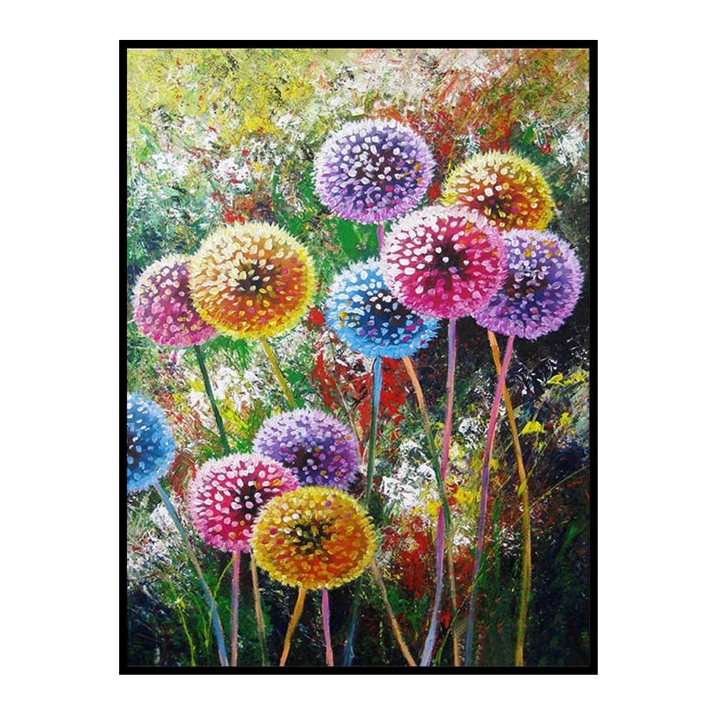 Full Counted Cross Stitch 11CT - Colorful Dandelion(30*40cm)