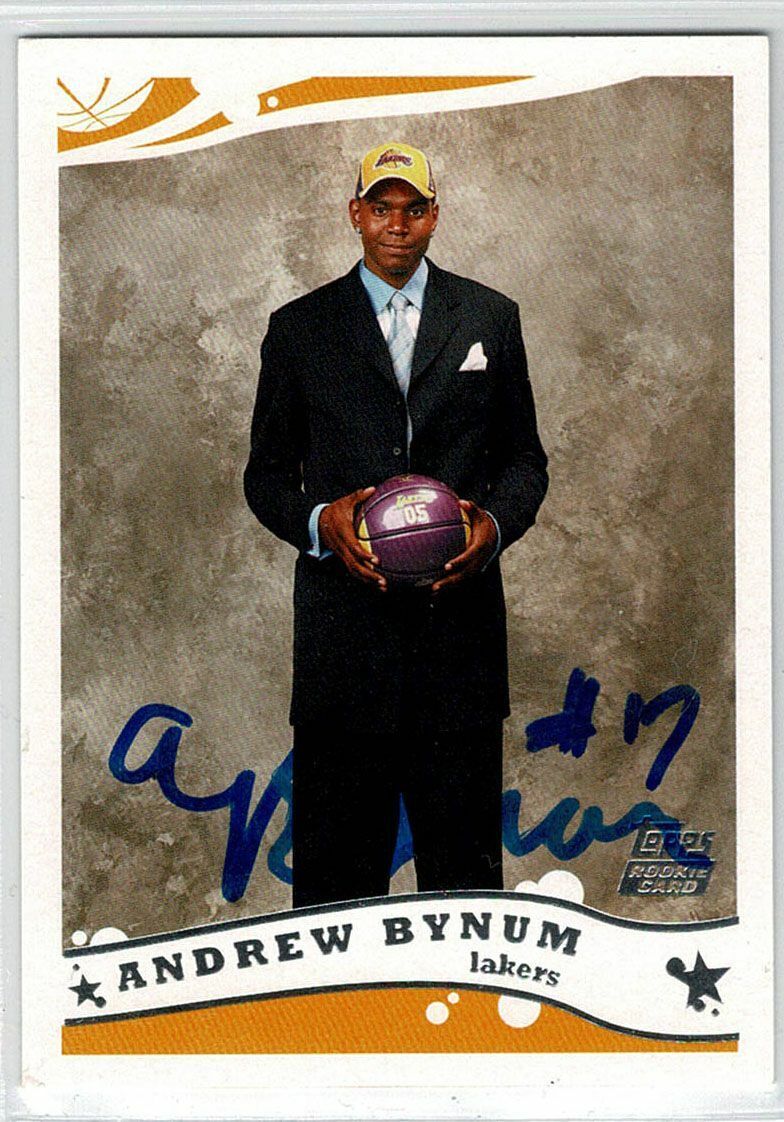 Andrew Bynum signed autographed card! Authentic! 12660