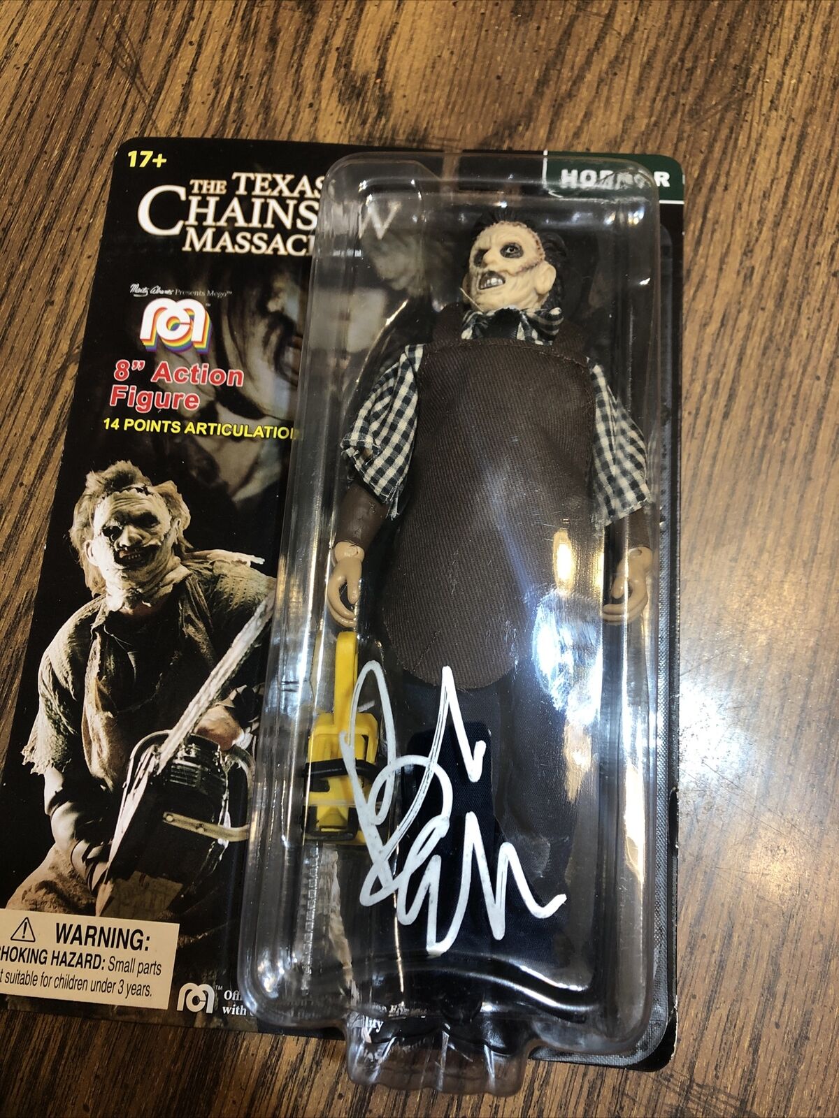 BOB ELMORE SIGNED Leather Face Mego Figure