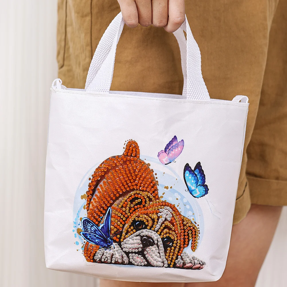 5D Diamond Painting Handbag DIY Canvas Yak Storage Bag Tote Gifts
