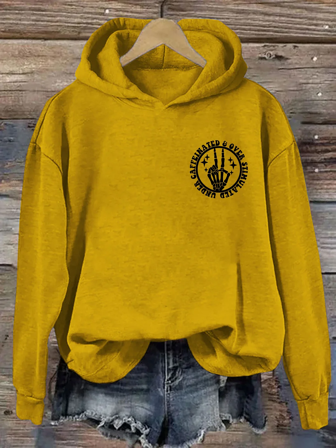 Under Caffeinated and Over Stimulated Hoodie