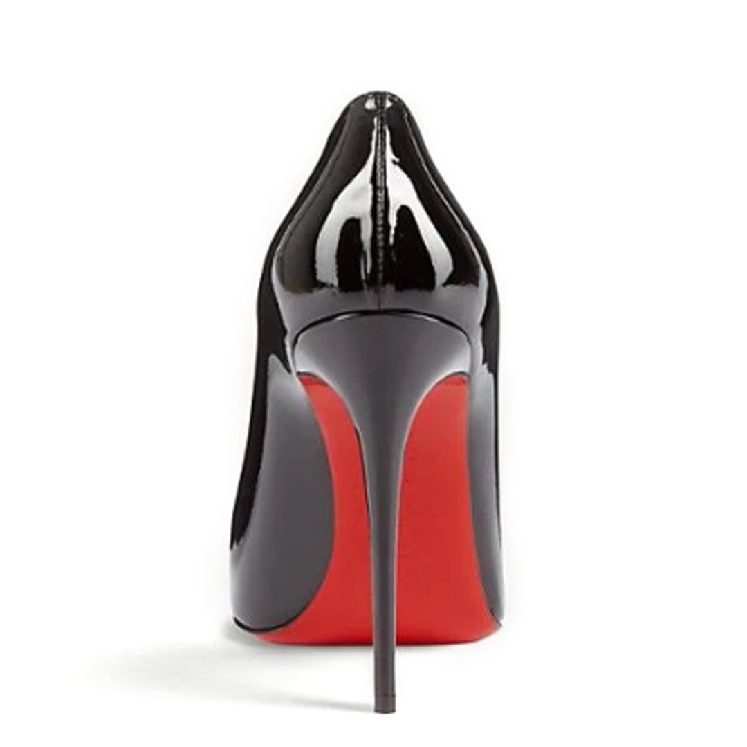 100mm Women's High Heels Pumps Party Black Patent-vocosishoes