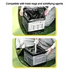 Folding Collapsible Toilet for Adults & Kids Emergency Toilet with Lid & Reusable for Camping Travel Outdoor Car RV & Emergency Use