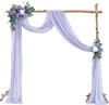 6/10FT Soft Chiffon Wedding Event Arch Curtains Table Runners
