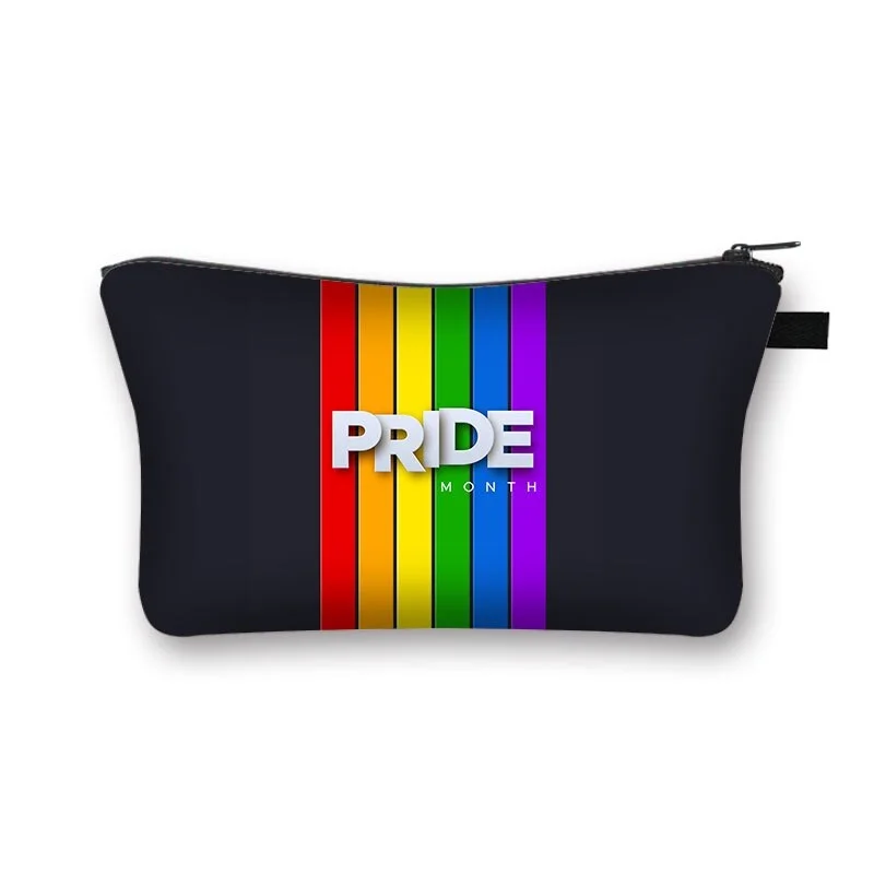 Polyester Cosmetic Bag - Rainbow Alphabet