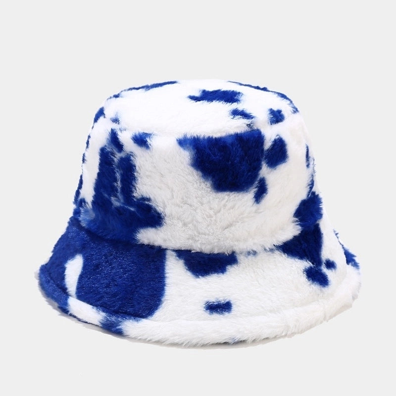 Women’s Fashion Cow Pattern Wide Eaves Bucket Hat