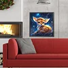 Diamond Painting-DIY Full Round Drill Glowing Deer(40*40 CM)