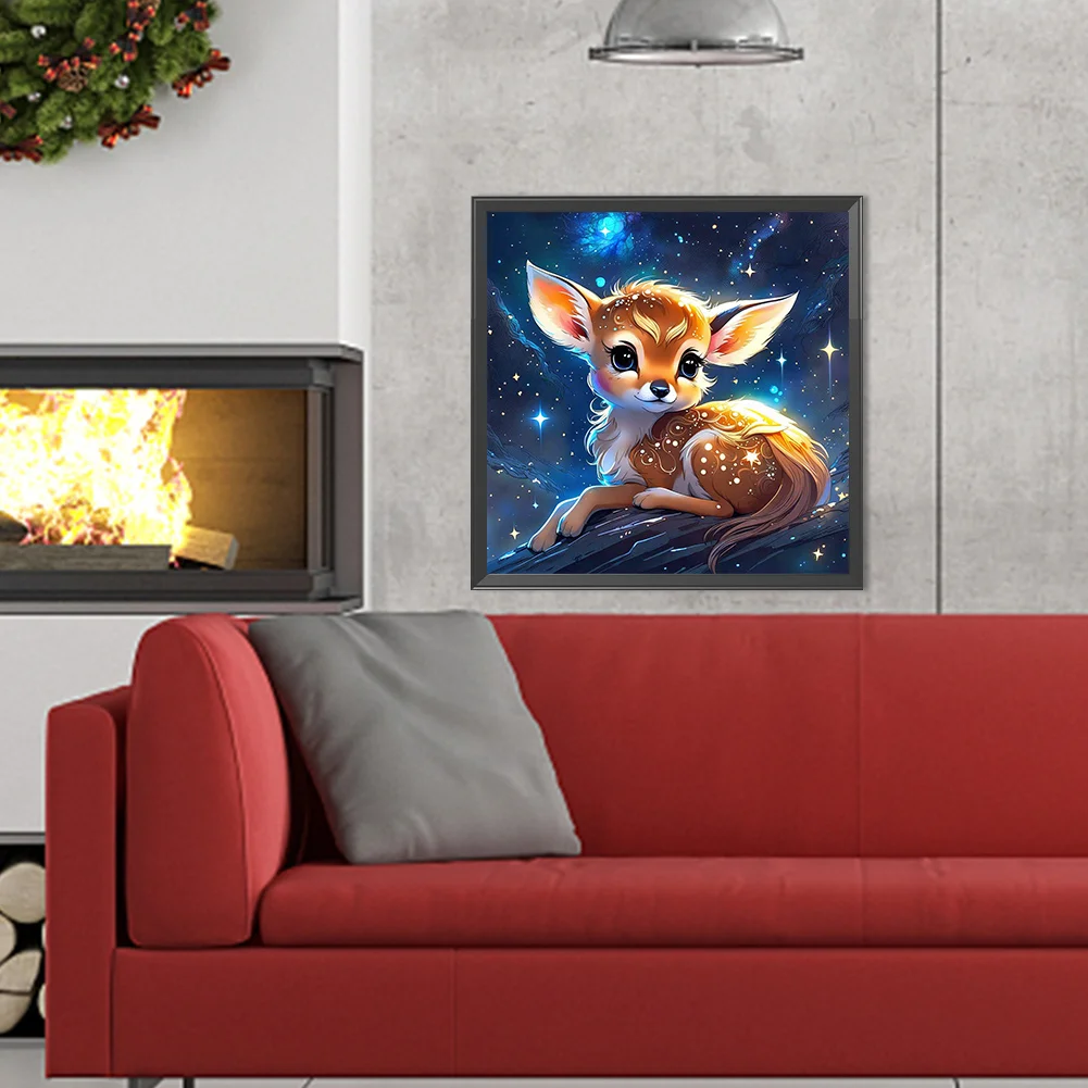 Full Round Diamond Painting 40*40cm - Glowing Animals