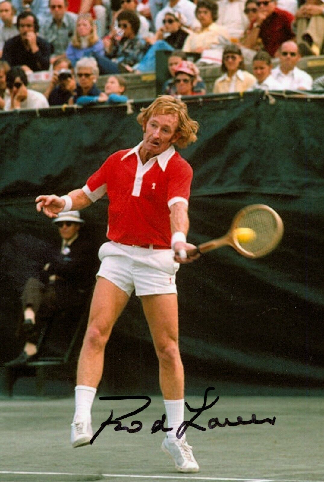 Rod Laver Signed 6x4 Photo Poster painting Tennis Grand Slam Wimbledon Genuine Autograph + COA